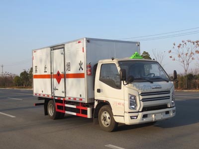 國(guó)六江鈴順達(dá)寬體藍(lán)牌易燃?xì)怏w廂式運(yùn)輸車(chē)