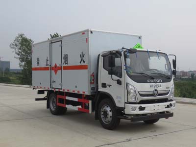 國(guó)六福田奧鈴5.15米易燃液體廂式運(yùn)輸車(chē)